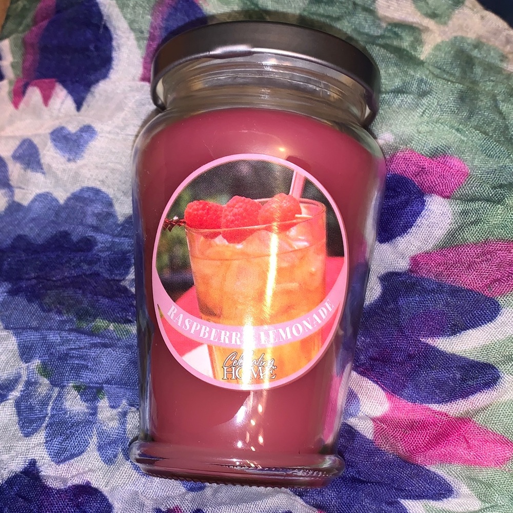 Raspberry Lemonade Scented Candle Celebrating Home made in America